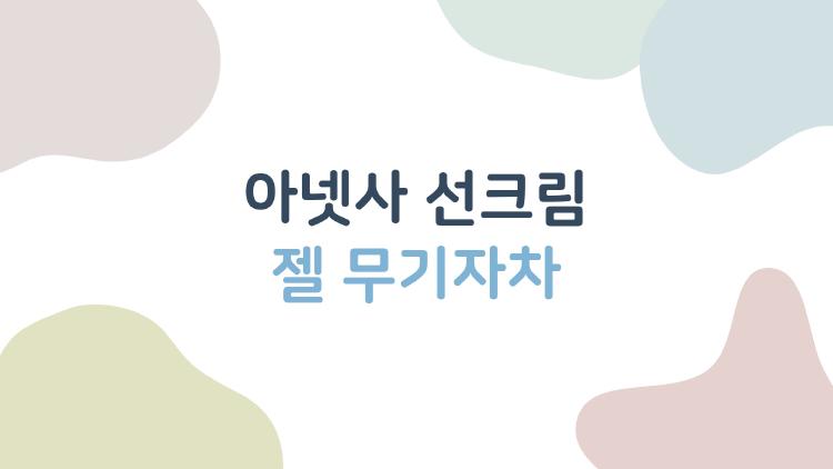 아넷사 선크림 젤 무기자차