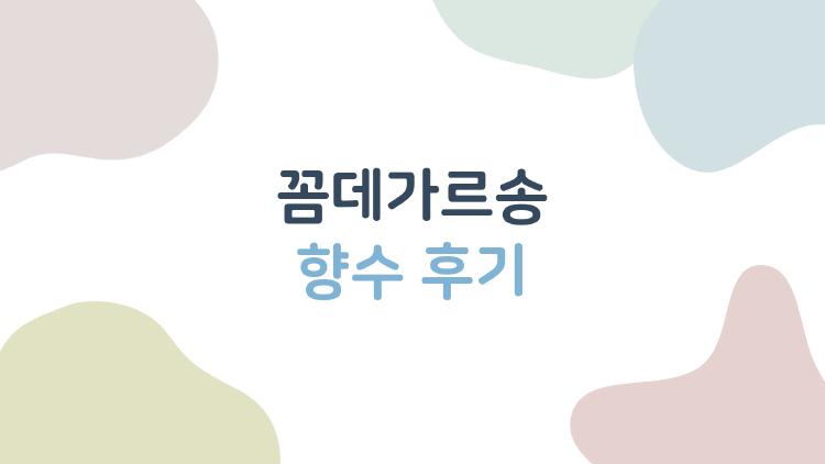 꼼데가르송 향수 후기
