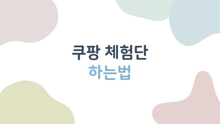 쿠팡 체험단 하는법, 왜 나는 안 될까? 진짜 되는 사람들 차이