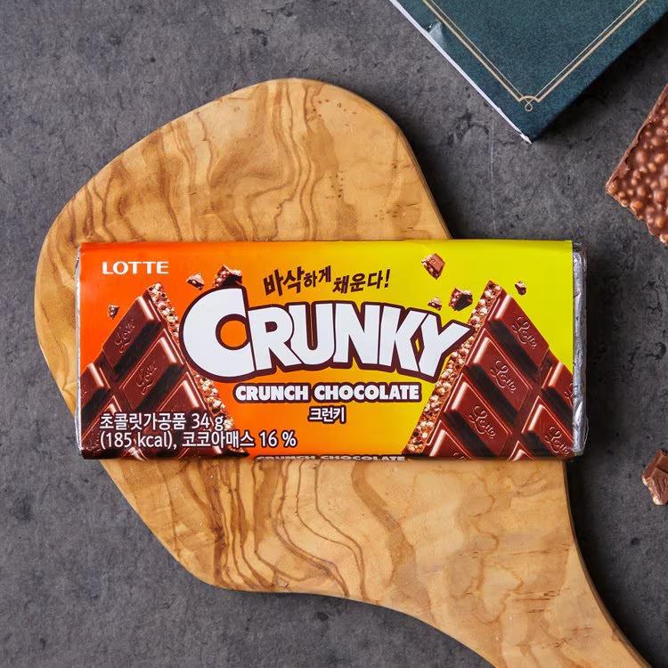 크런키 초콜릿 칼로리 충격! 34g에 190kcal인데 포만감은 왜 이렇게 길어?