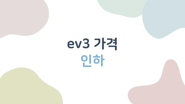 ev3 가격 인하