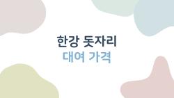 한강 돗자리 대여 가격, 2천원 빗나가지 않고 2026년 그대로?