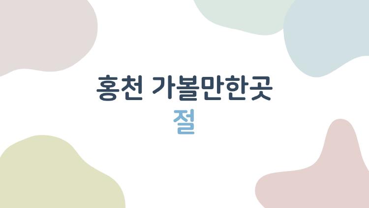 홍천 가볼만한곳 절, 숲길 걷다 힐링 폭발하는 수타사 비밀