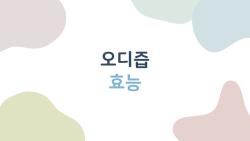 오디즙 효능, 피로 날리는 2026 최신 비밀