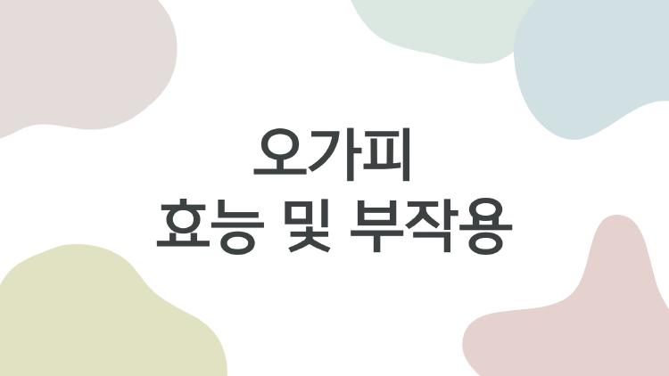 오가피 효능 및 부작용, 피로 날리는 제2의 인삼일까?