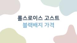 롤스로이스 고스트 블랙배지 가격, 이게 진짜인가요?