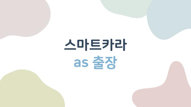스마트카라 AS 출장, 신청 전 필수 체크리스트 및 비용 총정리